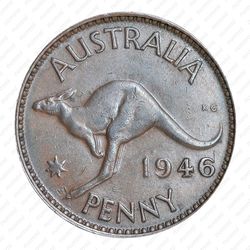 1 пенни 1946 [Австралия] - Реверс