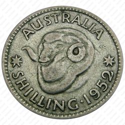 1 шиллинг 1952, Серебро [Австралия] - Реверс