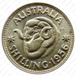 1 шиллинг 1956, Серебро [Австралия] - Реверс