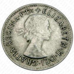 1 шиллинг 1957, Серебро [Австралия] - Аверс