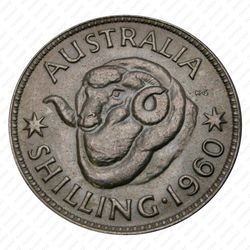 1 шиллинг 1960, Серебро [Австралия] - Реверс