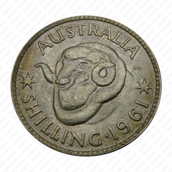 1 шиллинг 1961, Серебро [Австралия] - Реверс
