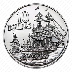 10 долларов 1988, 200 лет высадке Артура Филлипа [Австралия] - Реверс