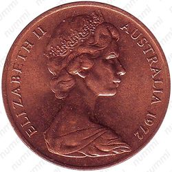 2 цента 1972 [Австралия] - Аверс