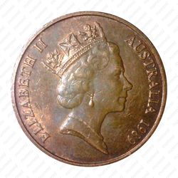 2 цента 1989 [Австралия] - Аверс