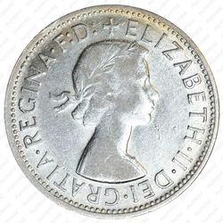 2 шиллинга 1954, Королевский визит в Австралию [Австралия] - Аверс