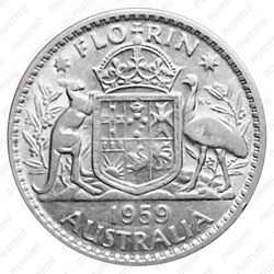 2 шиллинга 1961, Серебро [Австралия] - Реверс