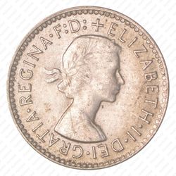 3 пенса 1955, Серебро [Австралия] - Аверс