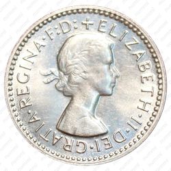 3 пенса 1958, Серебро [Австралия] - Аверс