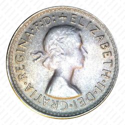 3 пенса 1962, Серебро [Австралия] - Аверс