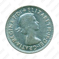 3 пенса 1964, Серебро [Австралия] - Аверс