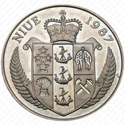 5 долларов 1987, Борис Беккер [Австралия] - Аверс