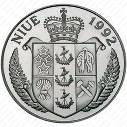 5 долларов 1992, Баунти [Австралия] Proof - Аверс