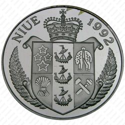 5 долларов 1992, Луна [Австралия] Proof - Аверс