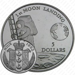 5 долларов 1992, Луна [Австралия] Proof