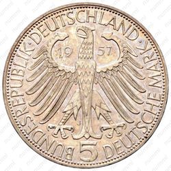 5 марок 1957, Эйхендорф [Германия] - Аверс