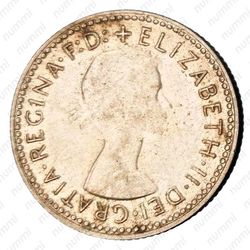 6 пенсов 1961, Серебро [Австралия] - Аверс