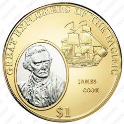 1 доллар 2009, Уильям Блай [Фиджи] Proof - Реверс