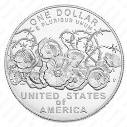 1 доллар 2018, P, Первая мировая [США] - Реверс