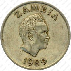 1 квача 1989 [Замбия] - Аверс