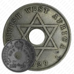 1 пенни 1929 [Британская Западная Африка]