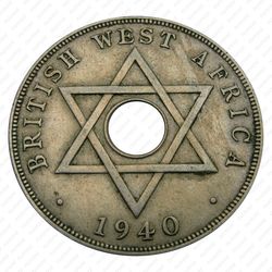 1 пенни 1940, без букв [Британская Западная Африка] - Реверс