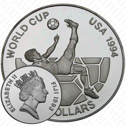 10 долларов 1993, ЧМ по футболу [Австралия] Proof