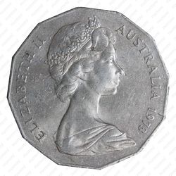50 центов 1973 [Австралия] - Аверс