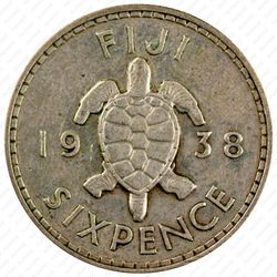 6 пенсов 1938 [Австралия] - Реверс