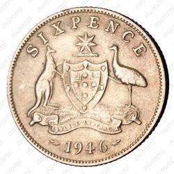 6 пенсов 1946 [Австралия] - Реверс