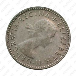 6 пенсов 1953, Серебро [Австралия] - Аверс