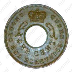 1 цент 1954 [Восточная Африка] - Аверс