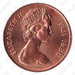 1 цент 1980, ФАО [Австралия] - Аверс