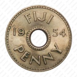 1 пенни 1954 [Австралия] - Реверс