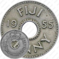 1 пенни 1955 [Австралия]