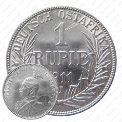 1 рупия 1911, J, знак монетного двора "J" — Гамбург [Восточная Африка]