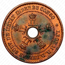 1 сантим 1887 [Демократическая Республика Конго] - Аверс