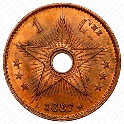 1 сантим 1887 [Демократическая Республика Конго] - Реверс