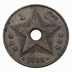 1 сантим 1888 [Демократическая Республика Конго] - Реверс