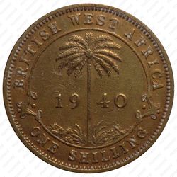 1 шиллинг 1940 [Британская Западная Африка] - Реверс