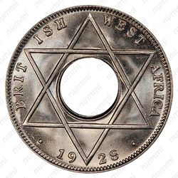 1/10 пенни 1928, KN, знак монетного двора: "KN" - Кингз Нортон Металл, Бирмингем [Британская Западная Африка] - Реверс