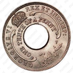1/10 пенни 1940 [Британская Западная Африка] - Аверс