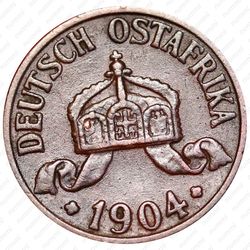 1/2 геллера 1904 [Восточная Африка] - Аверс