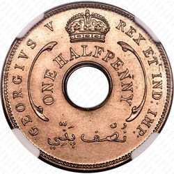 1/2 пенни 1927 [Британская Западная Африка] - Аверс