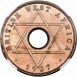 1/2 пенни 1927 [Британская Западная Африка] - Реверс