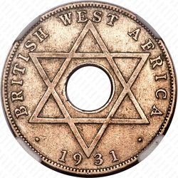 1/2 пенни 1931 [Британская Западная Африка] - Реверс