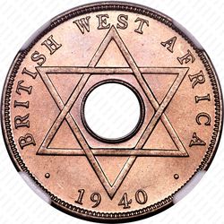 1/2 пенни 1940 [Британская Западная Африка] - Реверс