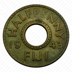 1/2 пенни 1943 [Австралия] - Реверс