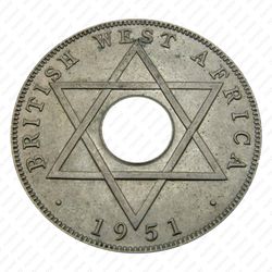 1/2 пенни 1951 [Британская Западная Африка] - Реверс