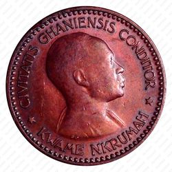 1/2 пенни 1958 [Гана] - Аверс